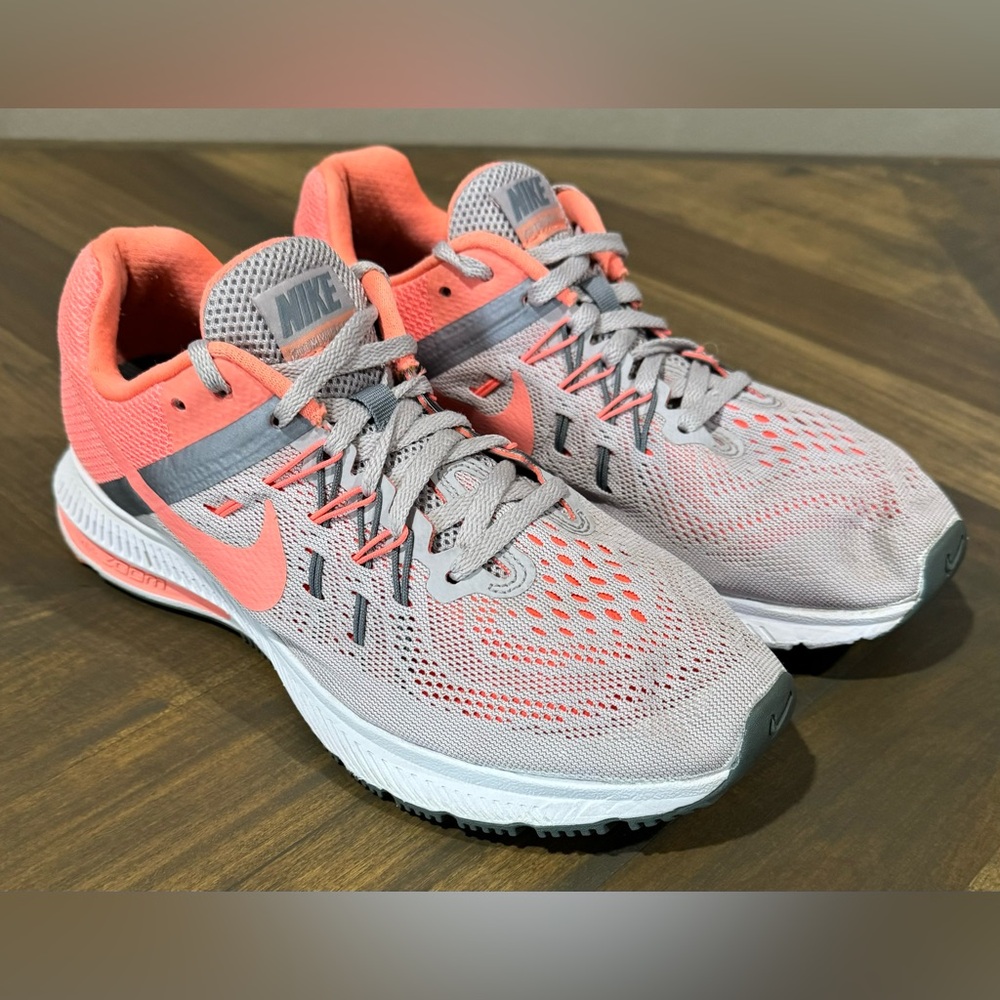 NIKE ZOOM WINFLO 2 Peach Lava Gray Women’s Shoes Size 7